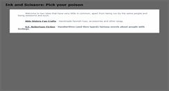 Desktop Screenshot of inkandscissors.com